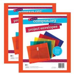 Smead - Poly Project Envelopes, 5 Per Pack, 2 Packs