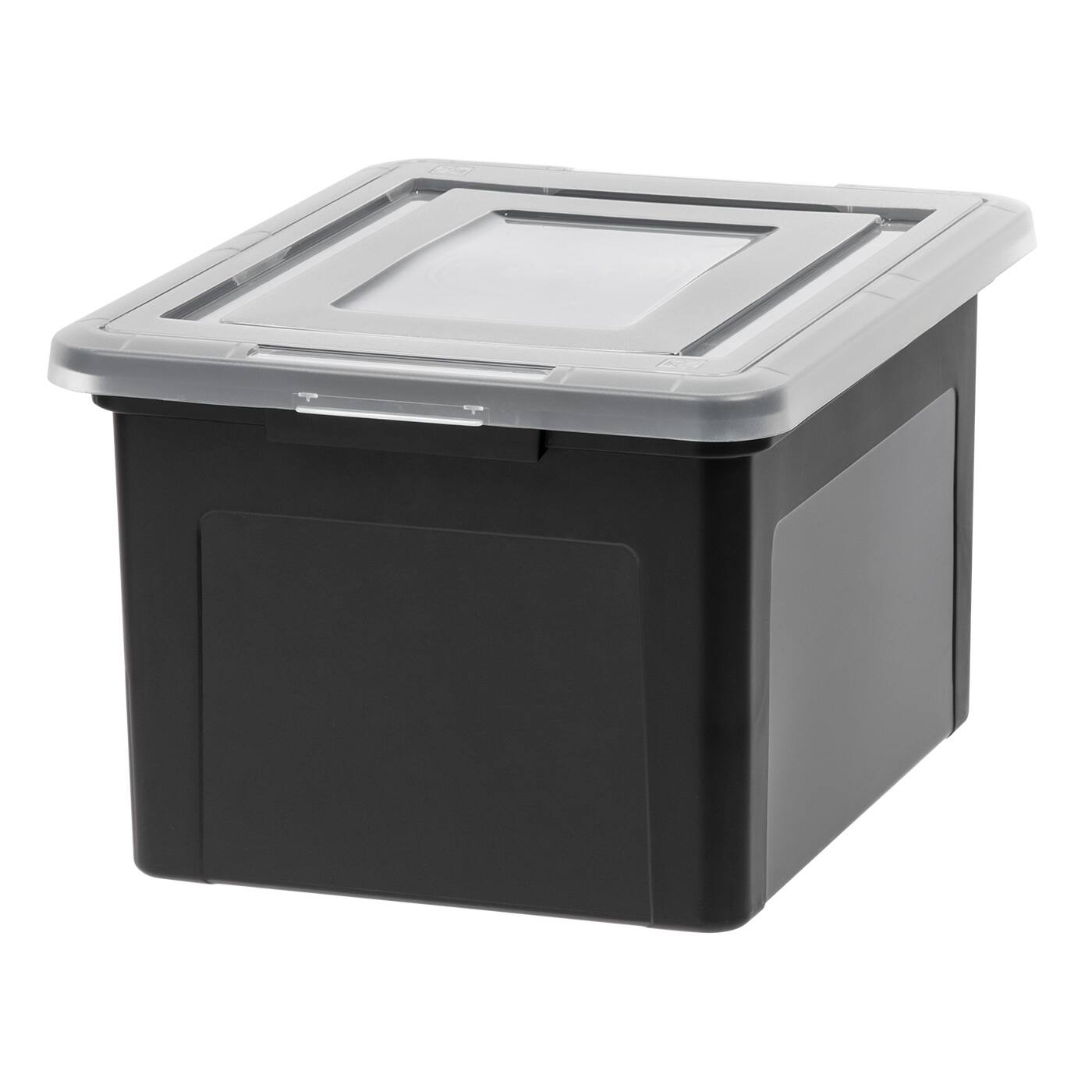 Front. IRIS USA - IRIS USA Letter Legal Size Plastic File Box, Home Organizing Storage Container.