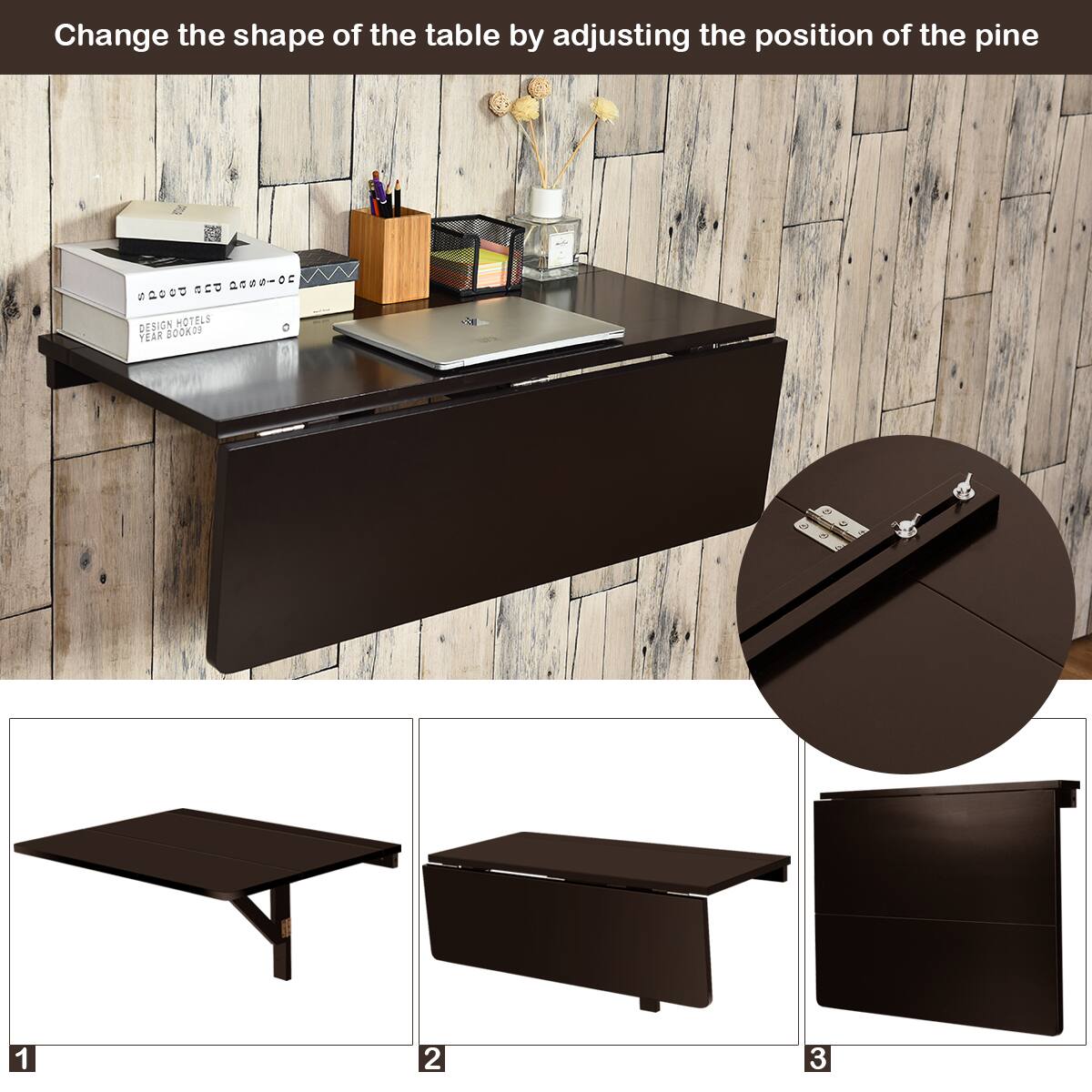 Change the shape of the table by adjusting the position of the pine 40 0 Po0 DESIGN HOTELS TEAR DO0kOO 1 2 3
