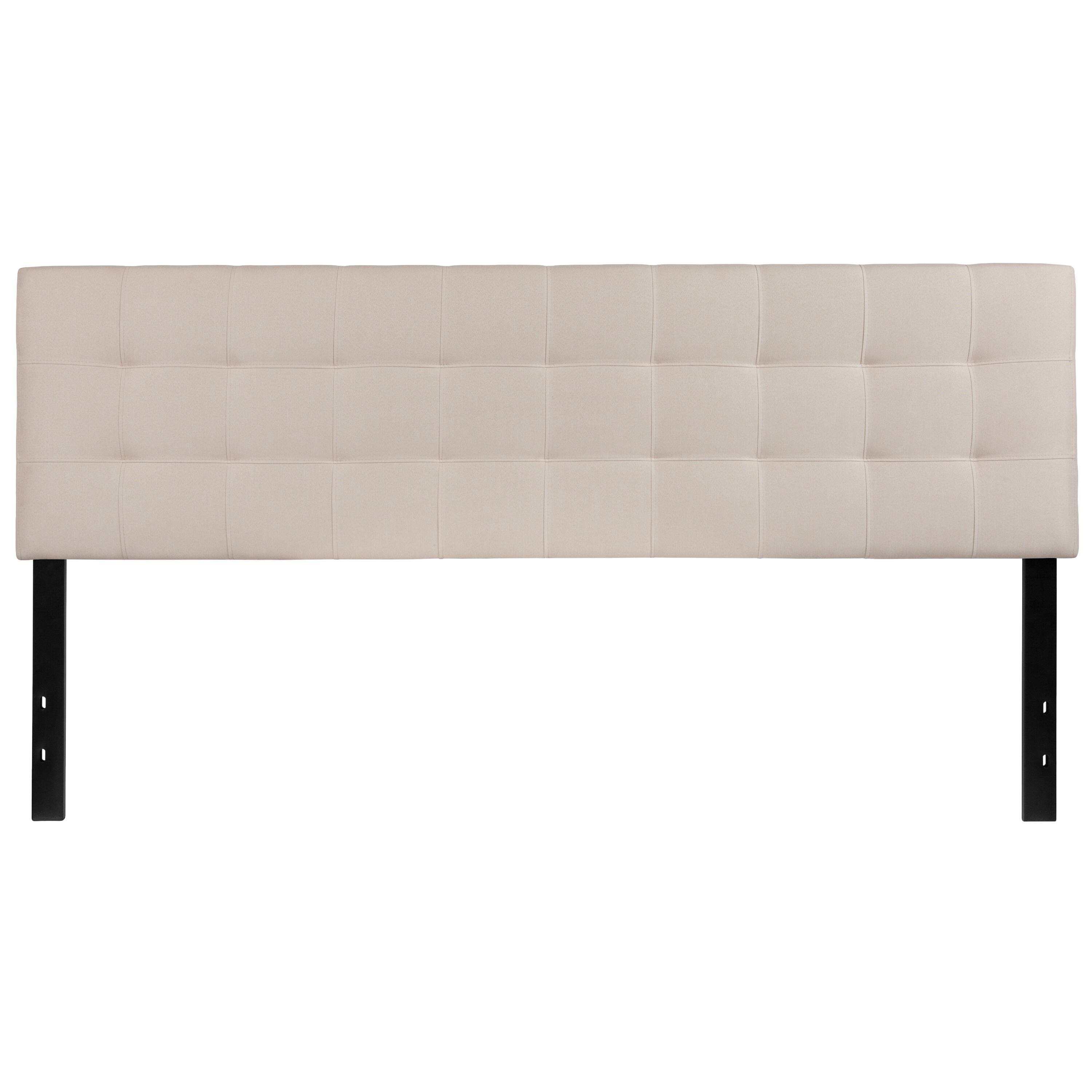 Alt View 4. Emma + Oliver - Quilted Tufted Upholstered Headboard - Beige.