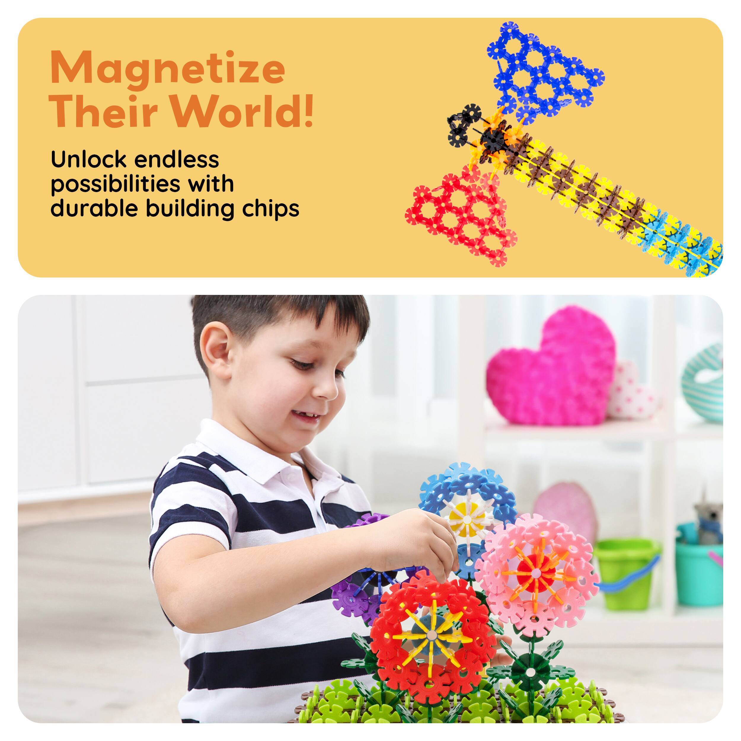 Magnetize Their World!  
Unlock endless possibilities with durable building chips