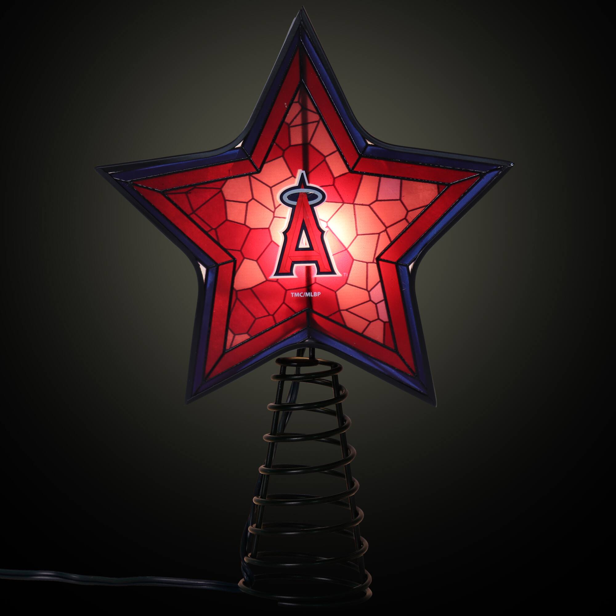 Alt View 1. The Memory Company - Los Angeles Angels Mosaic Tree Topper - Multicolor.