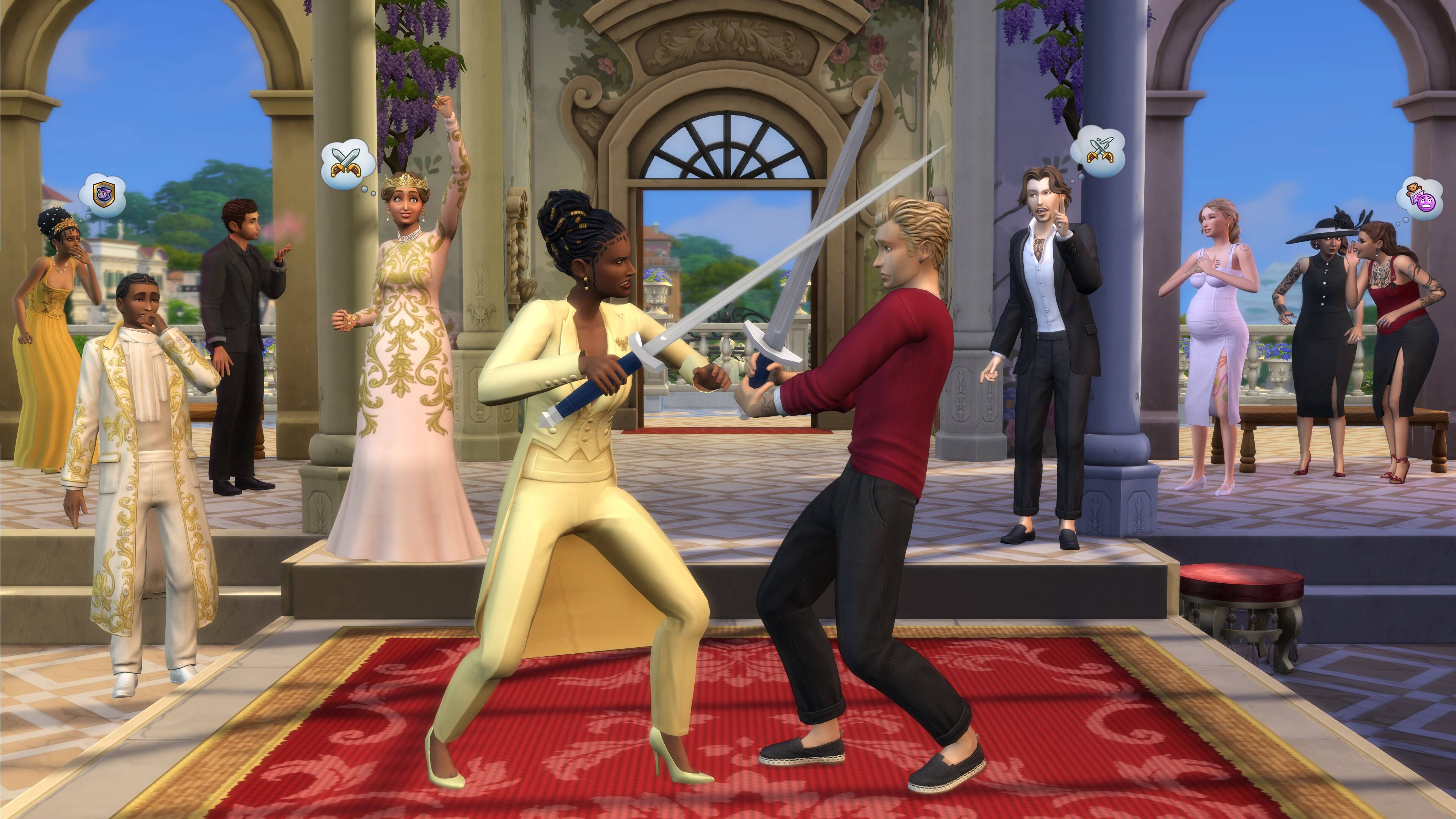 Angle. Electronic Arts - THE SIMS 4: ROYALTY & LEGACY.