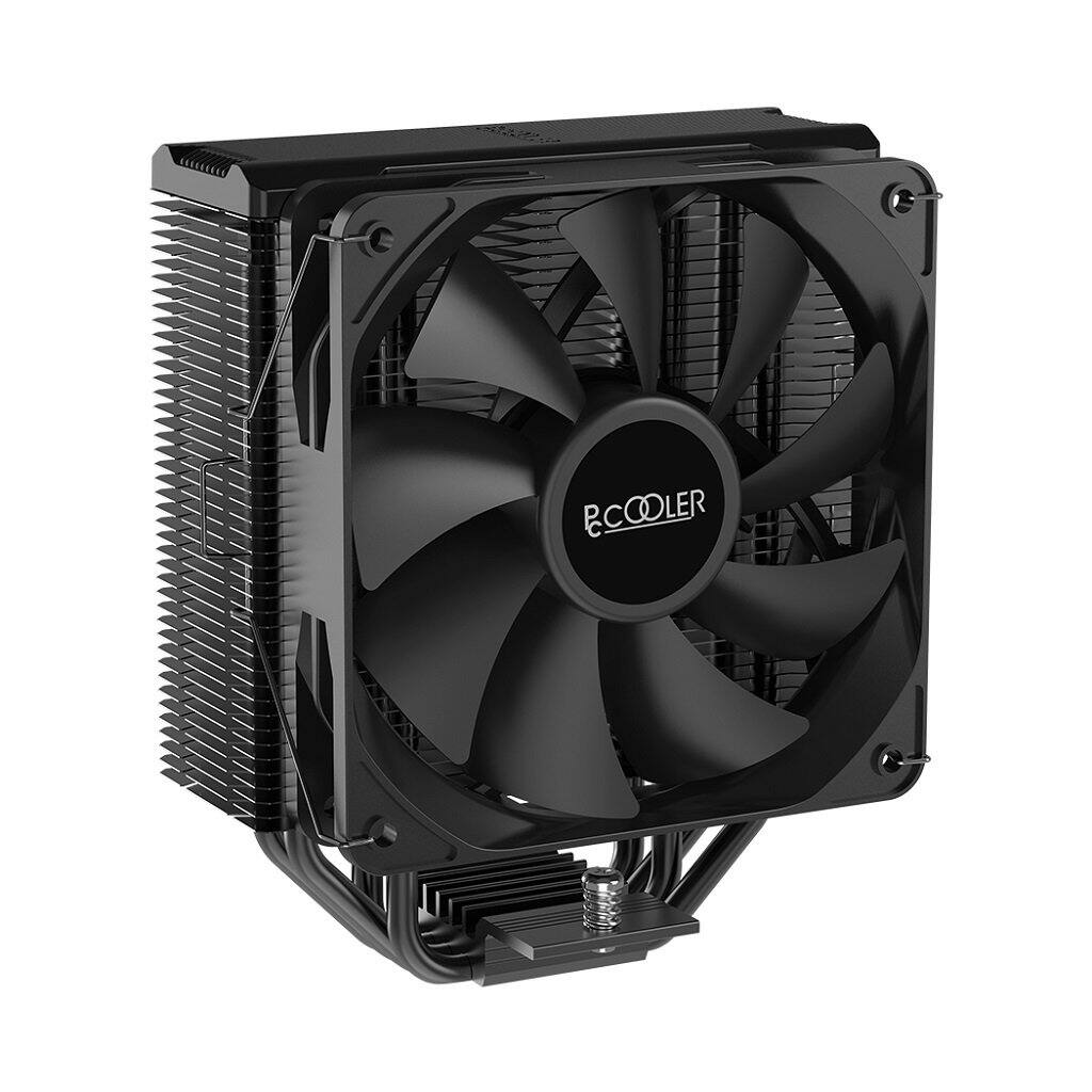 Angle. PCCOOLER - PALADIN EX400 Four Heatpipe Air Cooler - Black.