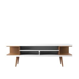 Manhattan Comfort - Utopia Contemporary Modern 70" TV Stand - Maple Cream and White