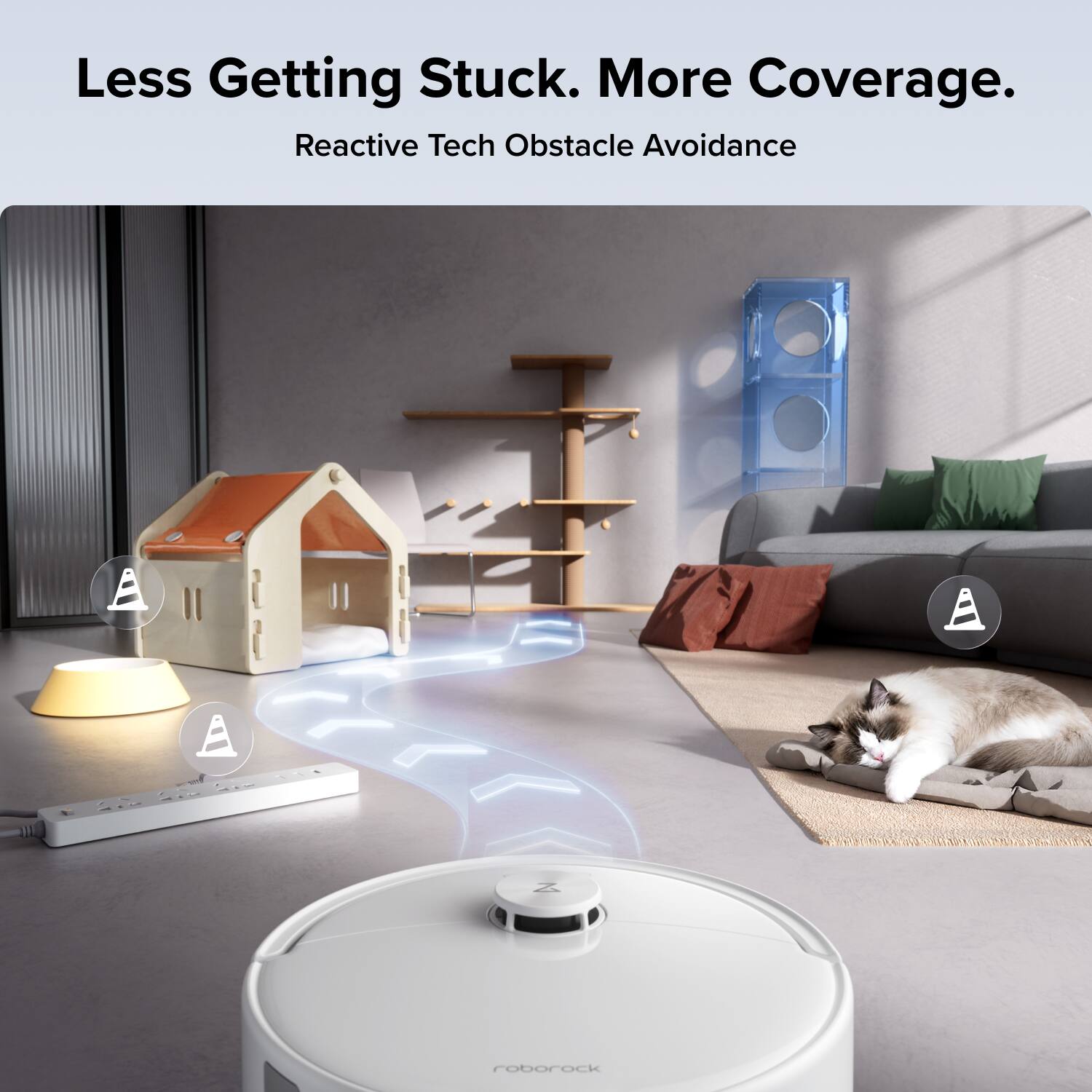Less Getting Stuck. More Coverage.  
Reactive Tech Obstacle Avoidance