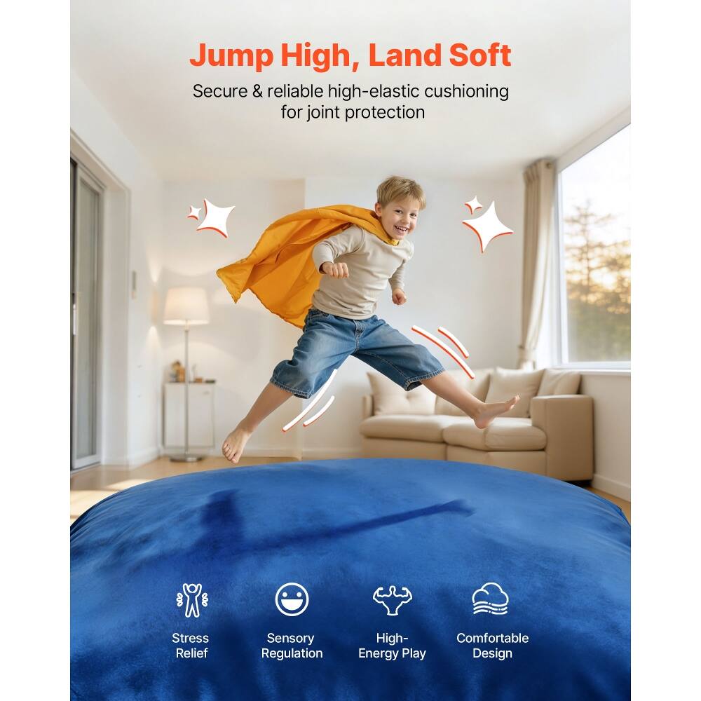 Jump High, Land Soft  
Secure & reliable high-elastic cushioning for joint protection  

Stress Relief  
Sensory Regulation  
High-Energy Play  
Comfortable Design