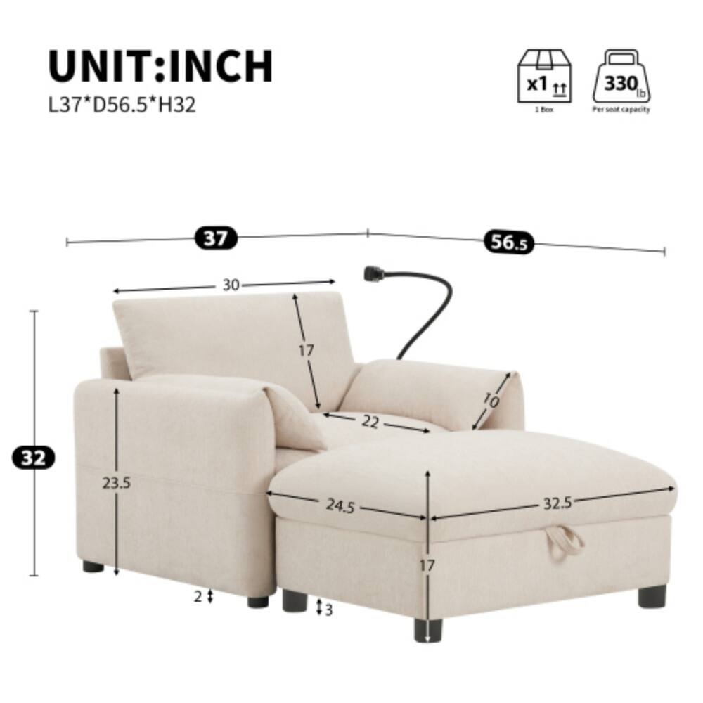 UNIT: INCH  
L37 * D56.5 * H32  
x1 11 1 Bx 330 d  
Per seat capacity  
37 56.5 30 17 22 10 32 23.5 24.5 32.5 17 2