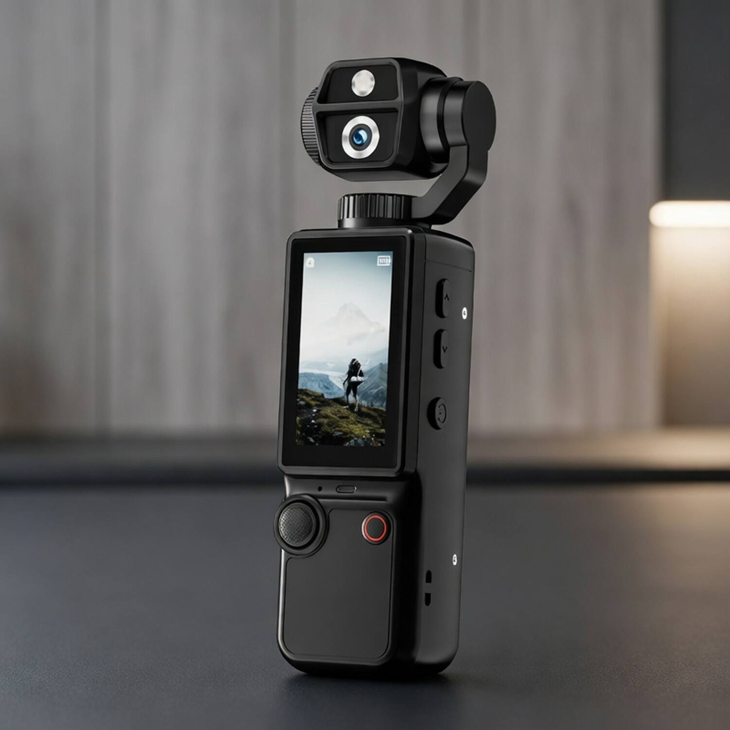 Alt View 2. Umeiluce - 4K Ultra HD Pocket Vlogging Camera  Action Gift Camera with 2.0" IPS Screen, Built-in Stereo Mic - Black.