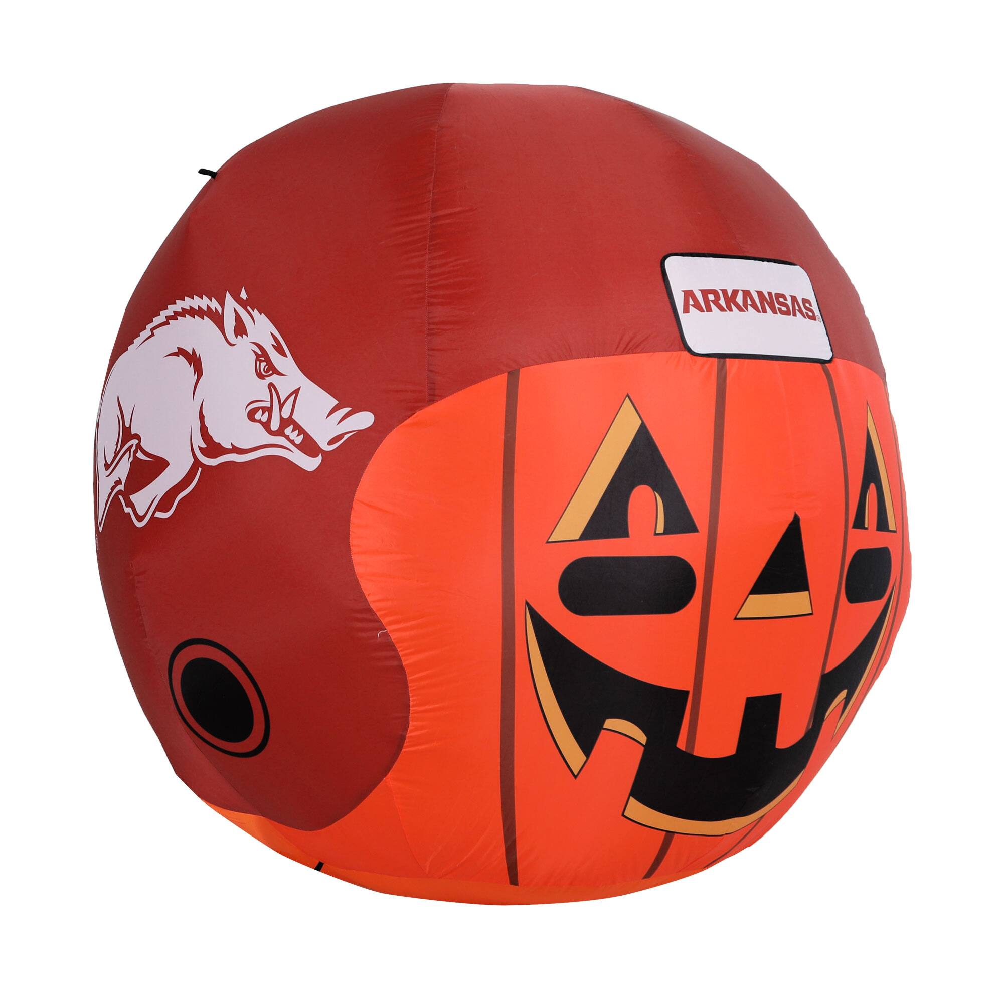 Front. Sporticulture - Arkansas Razorbacks Jack-O-Helmet Inflatable - Multicolor.