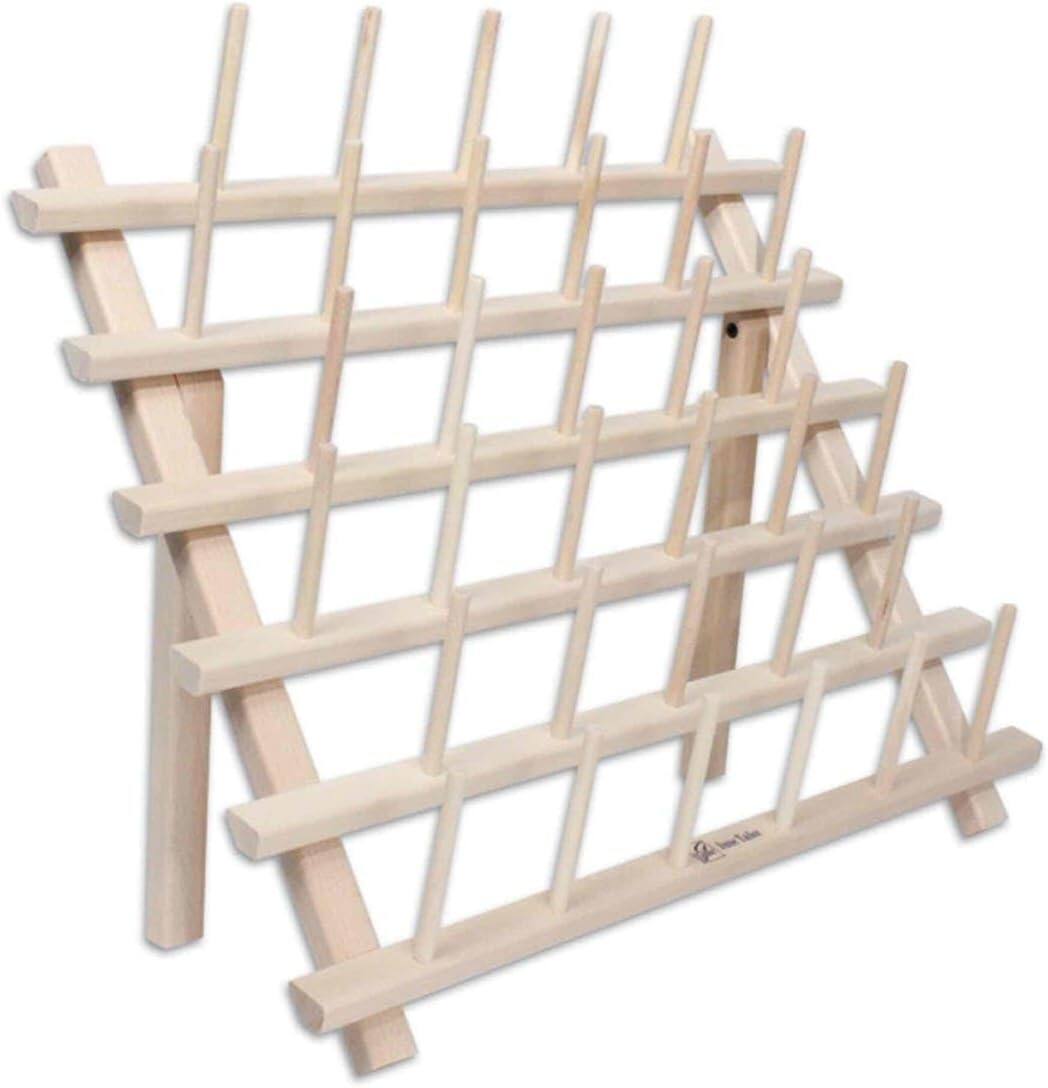 Angle. AccuQuilt - June Tailor Cone Thread Rack, Holds 33 Cones, JT680 - White.
