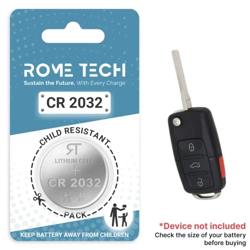 RomeTech - Replacement Battery for Key Fob - Volkswagen Passat 2010-2017 2 Pack price history on PriceWatchPro