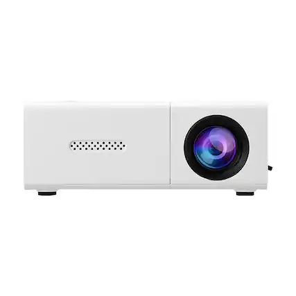 Front. Cluzine - Mini LED Multimedia Projector,Multi-Interface, 1080P Phone Screen Mirroring for Home & Outdoor.