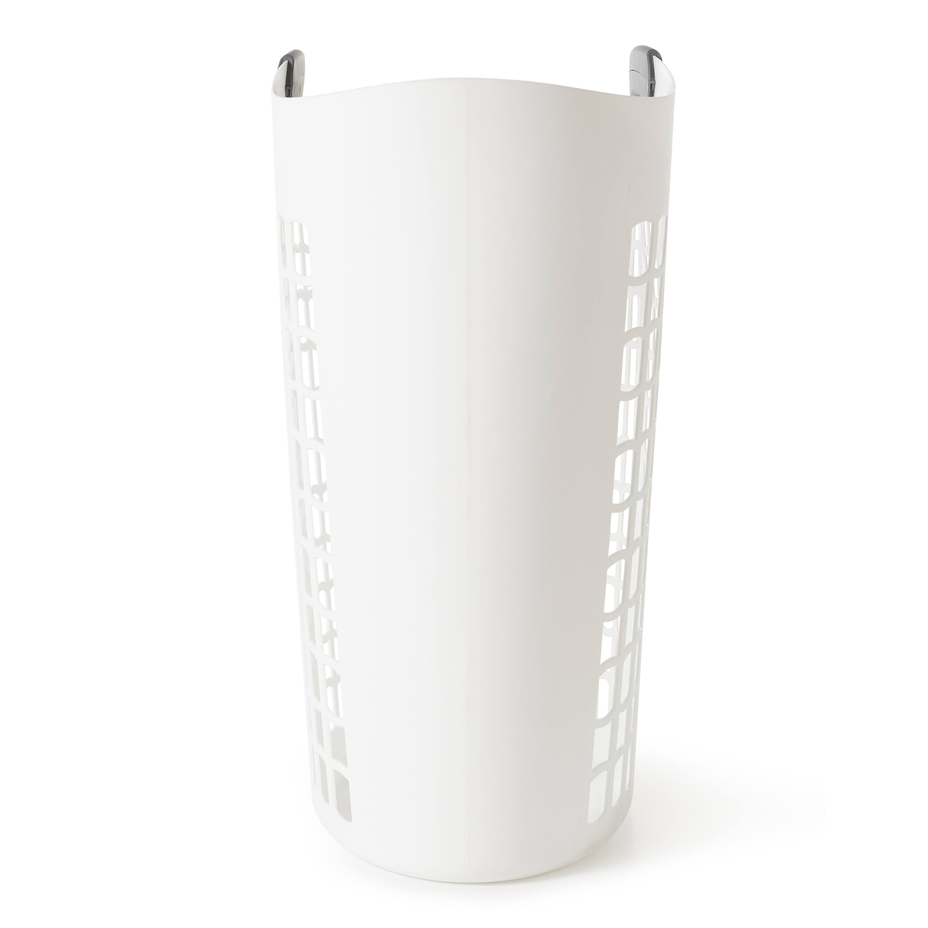 Alt View 8. Gracious Living - Gracious Living Easy Carry Flex Hamper, Ventilated Laundry Basket with Handles - White.