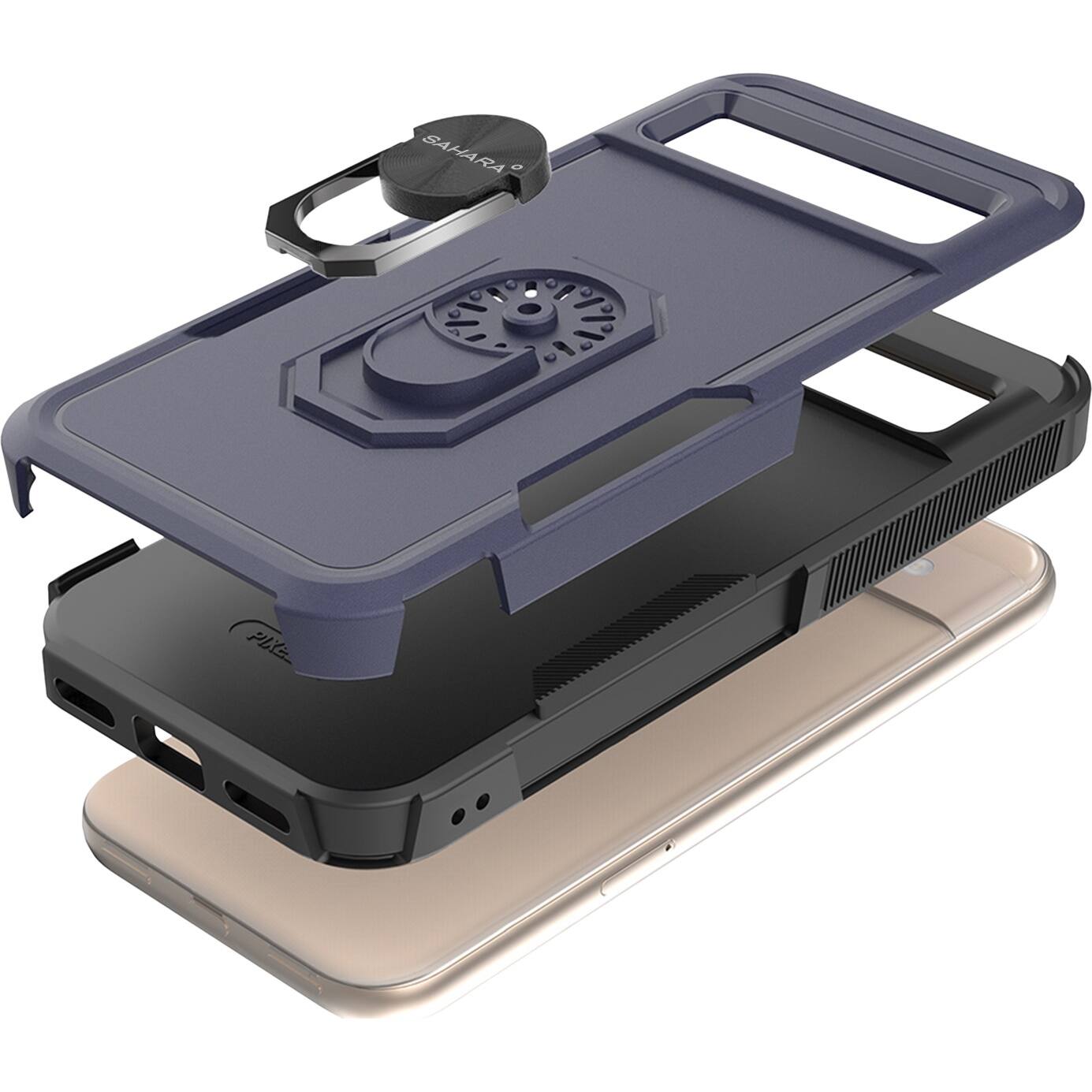 Alt View 13. SaharaCase - Raider Series Kickstand Case for Google Pixel 8a - Desert Blue.