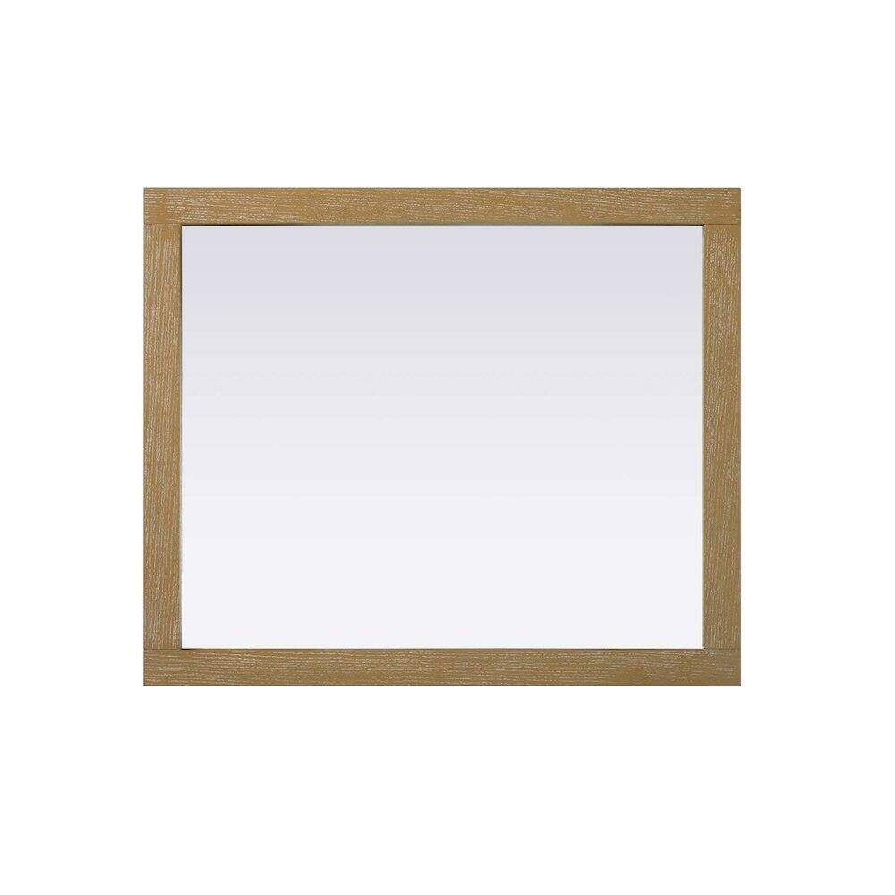 Alt View 1. Elegant Kitchen and Bath - Noah Wooden Rectangle Mirror 30 x 36 in Linen Oak - Linen Oak.