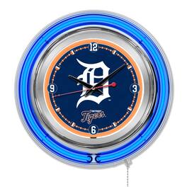 Holland Bar Stool Co. - Detroit Tigers Double-Walled Neon Clock - Multicolor