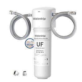 Waterdrop - 10UAW-UF 0.01 μm Ultra Filtration Under Sink Water Filter for Baçtёria Reduction - White