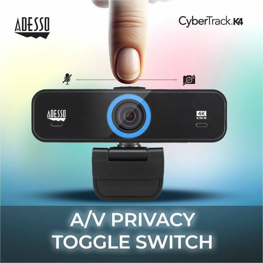 ADESSO CyberTrack K4  
4K ULTRA HD  
A/V PRIVACY TOGGLE SWITCH