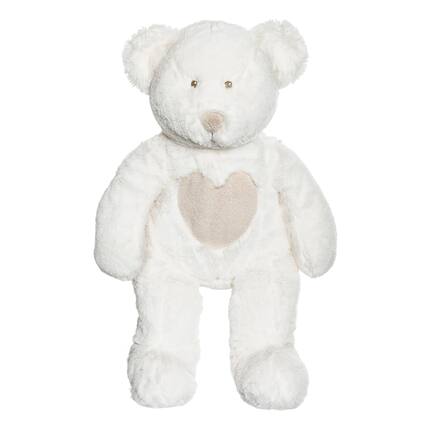 Front. TriAction Toys - Teddykompaniet 18 Inch Teddy Cream Bear, White.