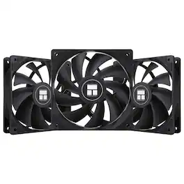 Thermalright - TL-C12C*3 CPU Fan 120mm Case Cooler Fan, 4pin PWM Silent Computer Fan with S-FDB Bearing Included - Black
