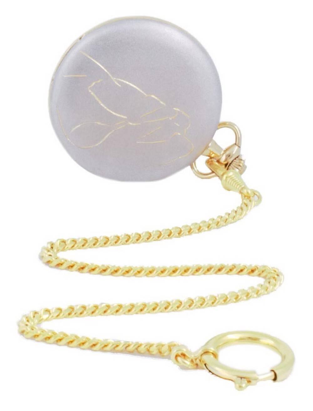Back. Tissot - T-Pocket Savonnettes Quartz T83.9.459.32 T83945932 Pocket Watch - White.