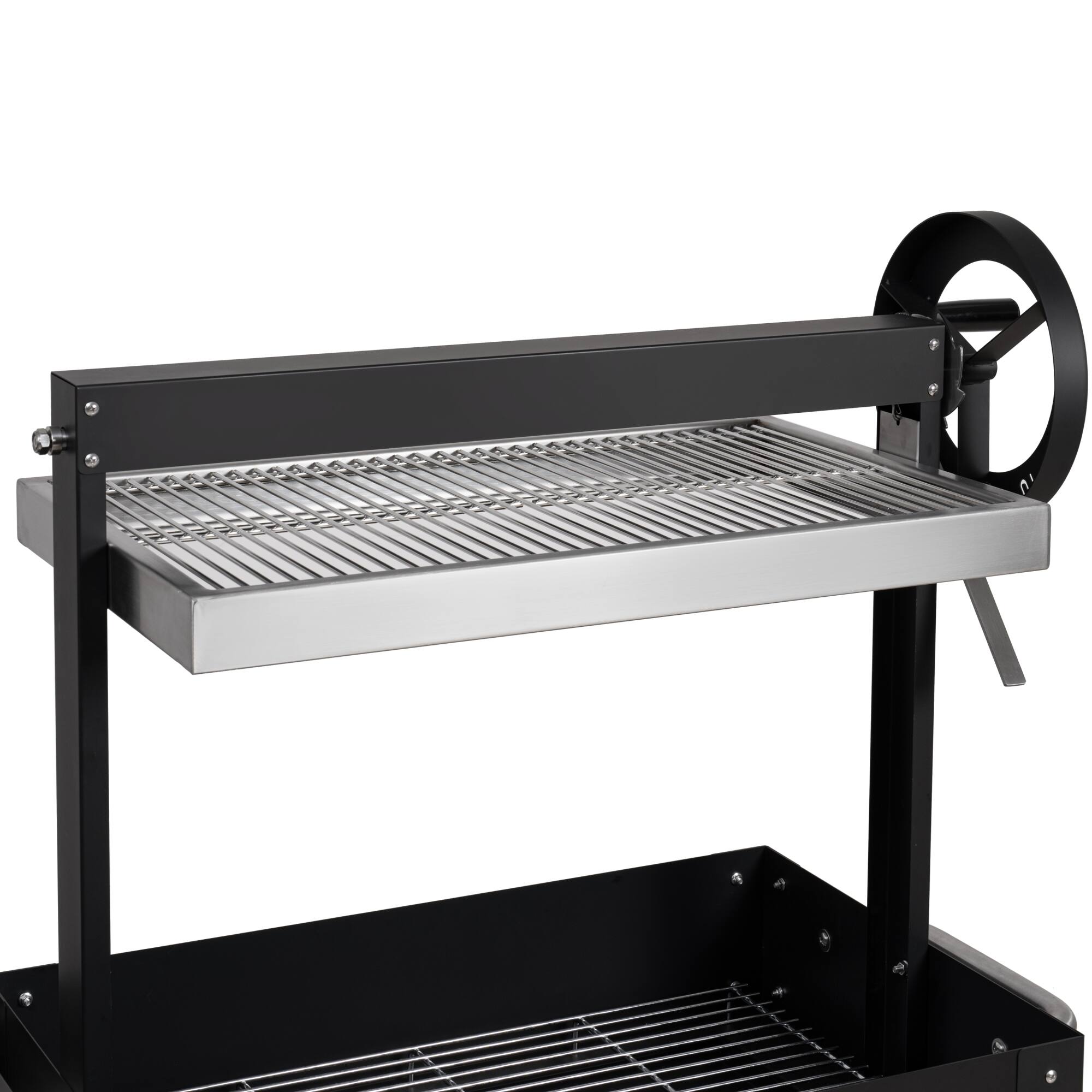 Alt View 9. Koolmore - 50 in. Argentine Charcoal Grill, Adjustable Grate Outdoor BBQ, in Black (KM-OG-A-45) - Black.