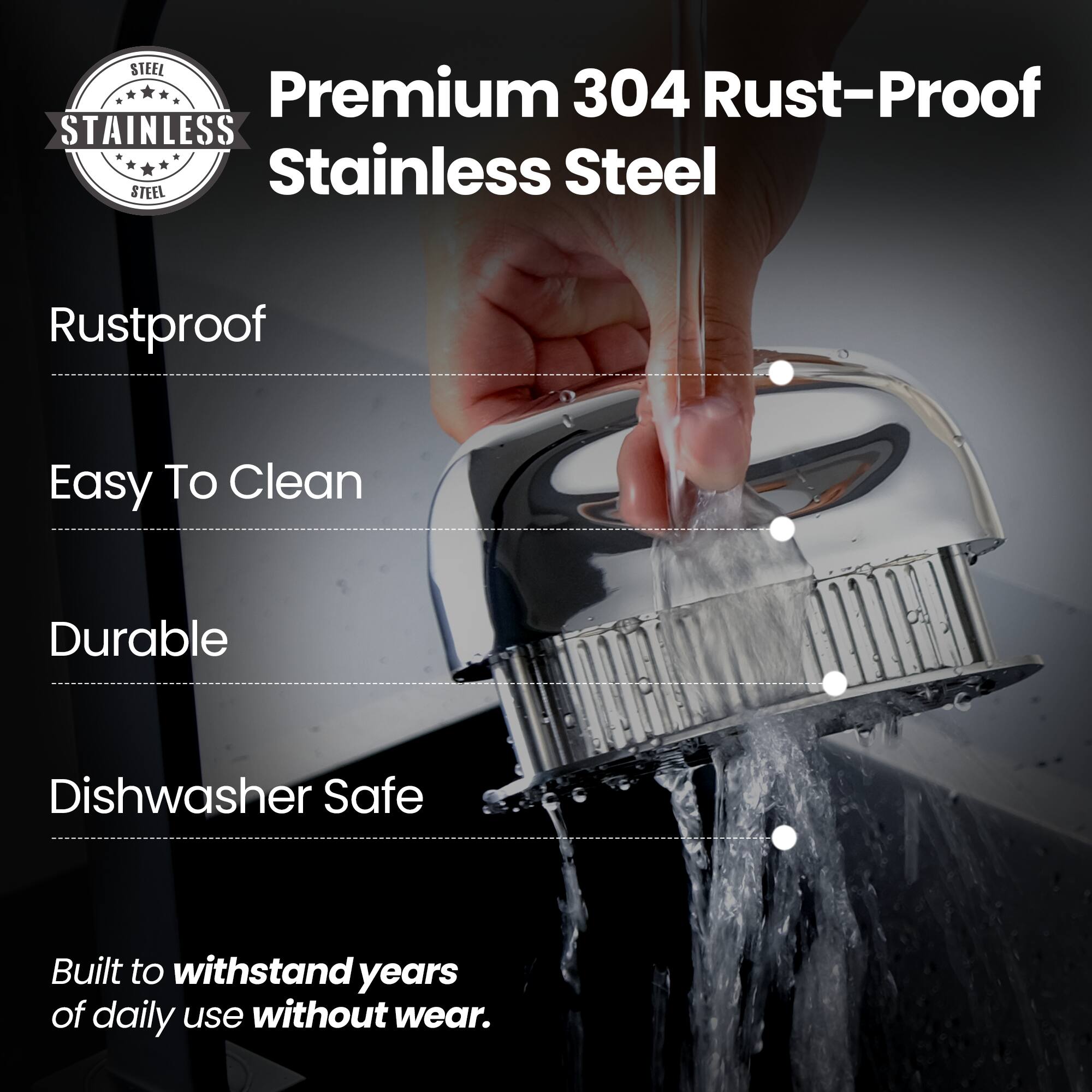 Alt View 1. Gourmet Easy - Meat Tenderizer Tool, Ultra Sharp Needle Blades 100% Stainless-Steel, Heavy-Duty Kitchen Gadgets - Stainless Steel.