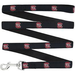 StadiumSpot - South Carolina Gamecocks 4' Narrow Dog Leash - Black