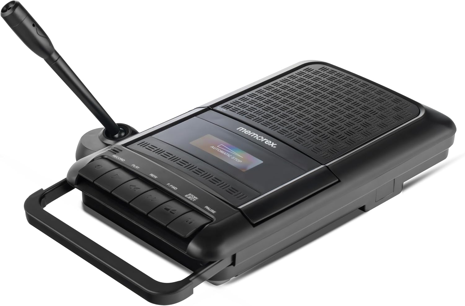 The text on the image is: "RECORD PLAY REW F.FWD STOP PAUSE".