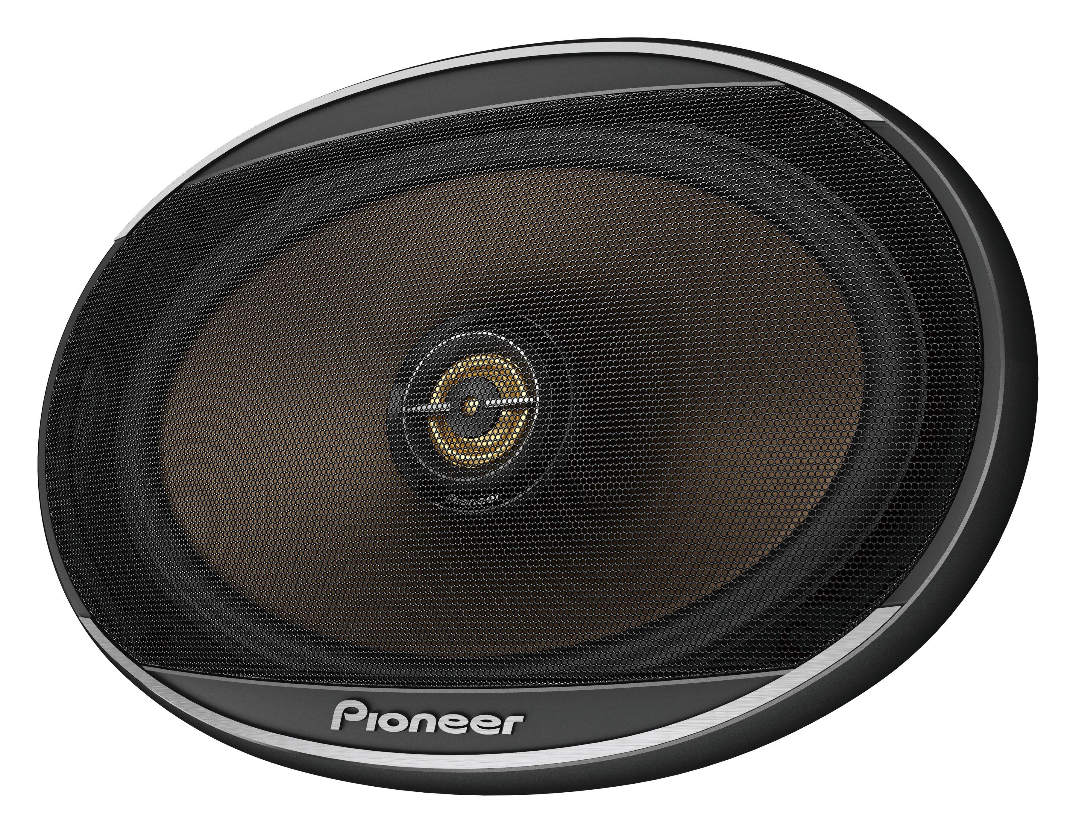 Angle. Pioneer - 6" x 9" 2-way Car Speakers Aramid Fiber-reinforced IMPP cone (Pair) - Black.