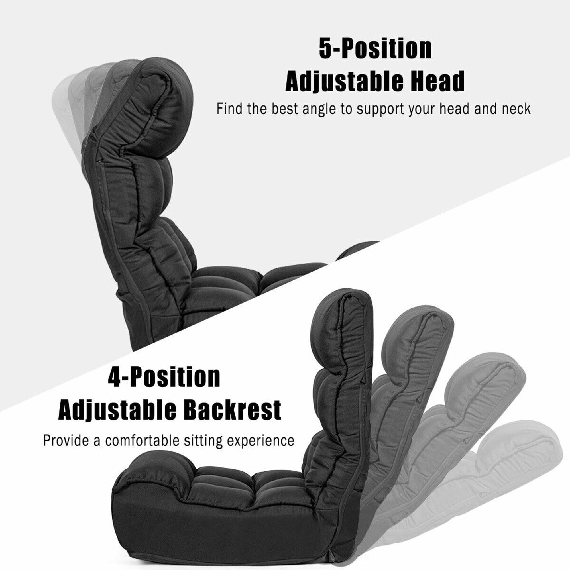 5-Position Adjustable Head  
Find the best angle to support your head and neck  

4-Position Adjustable Backrest  
Provide a comfortable sitting experience