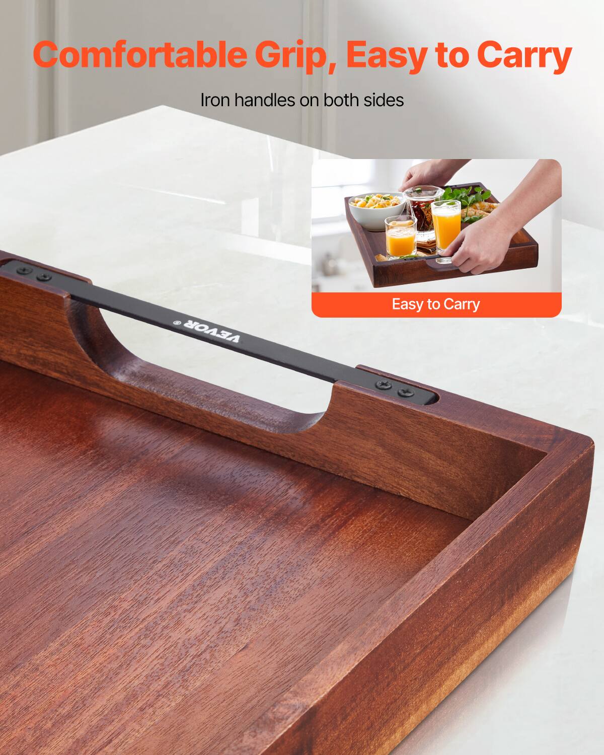 Comfortable Grip, Easy to Carry

Iron handles on both sides

Easy to Carry