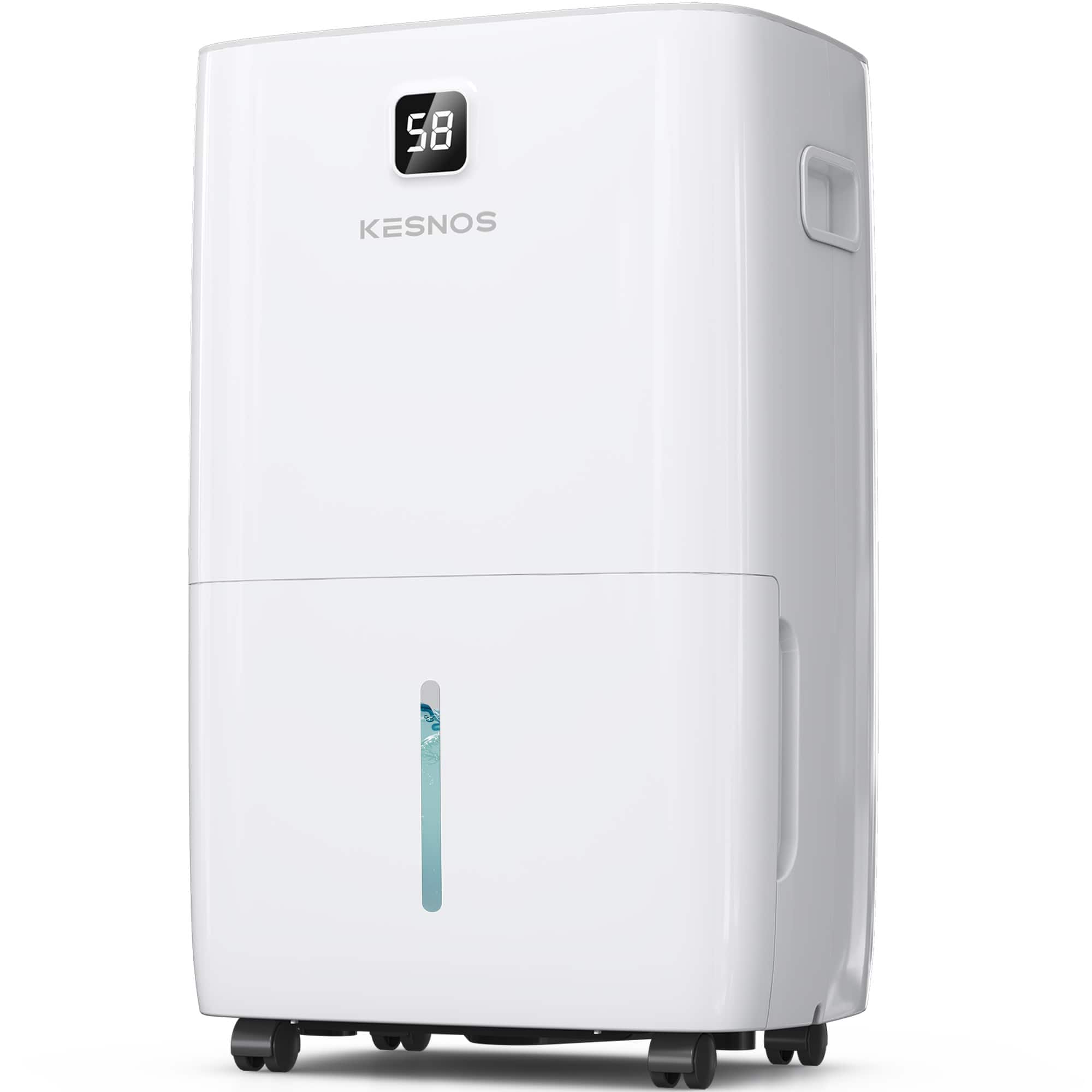 Kesnos - 150 Pint Dehumidifier for Home & Basements up to 7500 sq ft - White