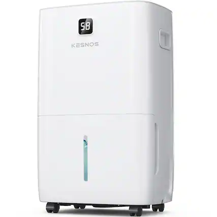Front. Kesnos - Kesnos 150 Pint Dehumidifier for Home & Basements up to 7500 sq ft - White.