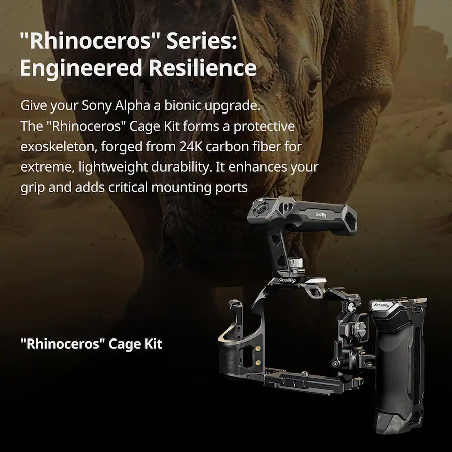 Sony Alpha 4 Rig Smallrig Rhinoceros Full Camera Cage for Sony Alpha 7 V/7R V/7 IV/7S ...