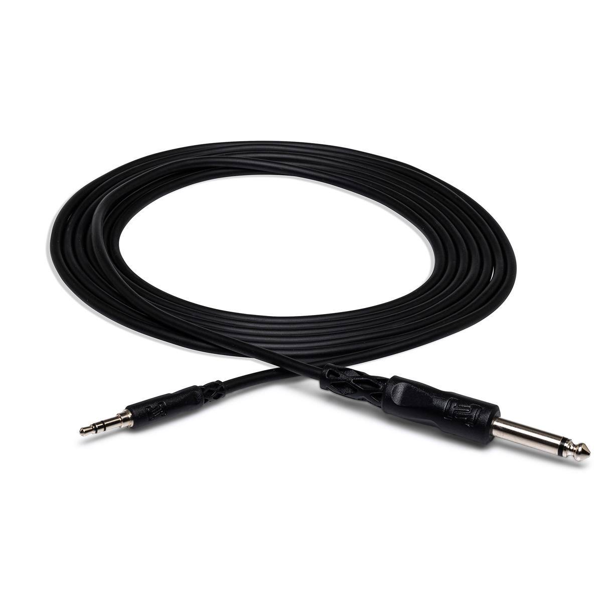 Front. Hosa Technology - Hosa Technology Stereo Mini Male to 1/4" Mono Male Cable, 10'.