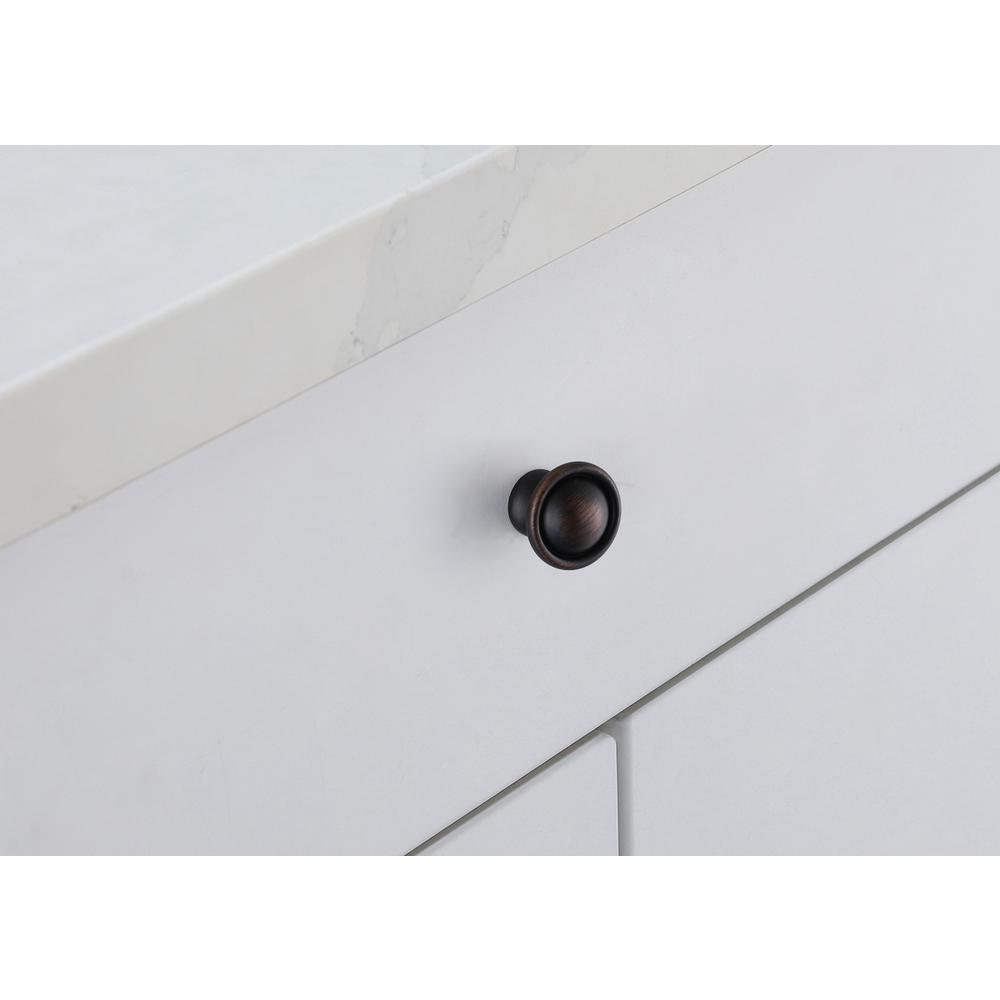Alt View 1. Elegant Decor - Kadea 1.2" Diameter Oil-rubbed Bronze Mushroom Knob Multipack (Set of 10) - Oil-Rubbed Bronze.