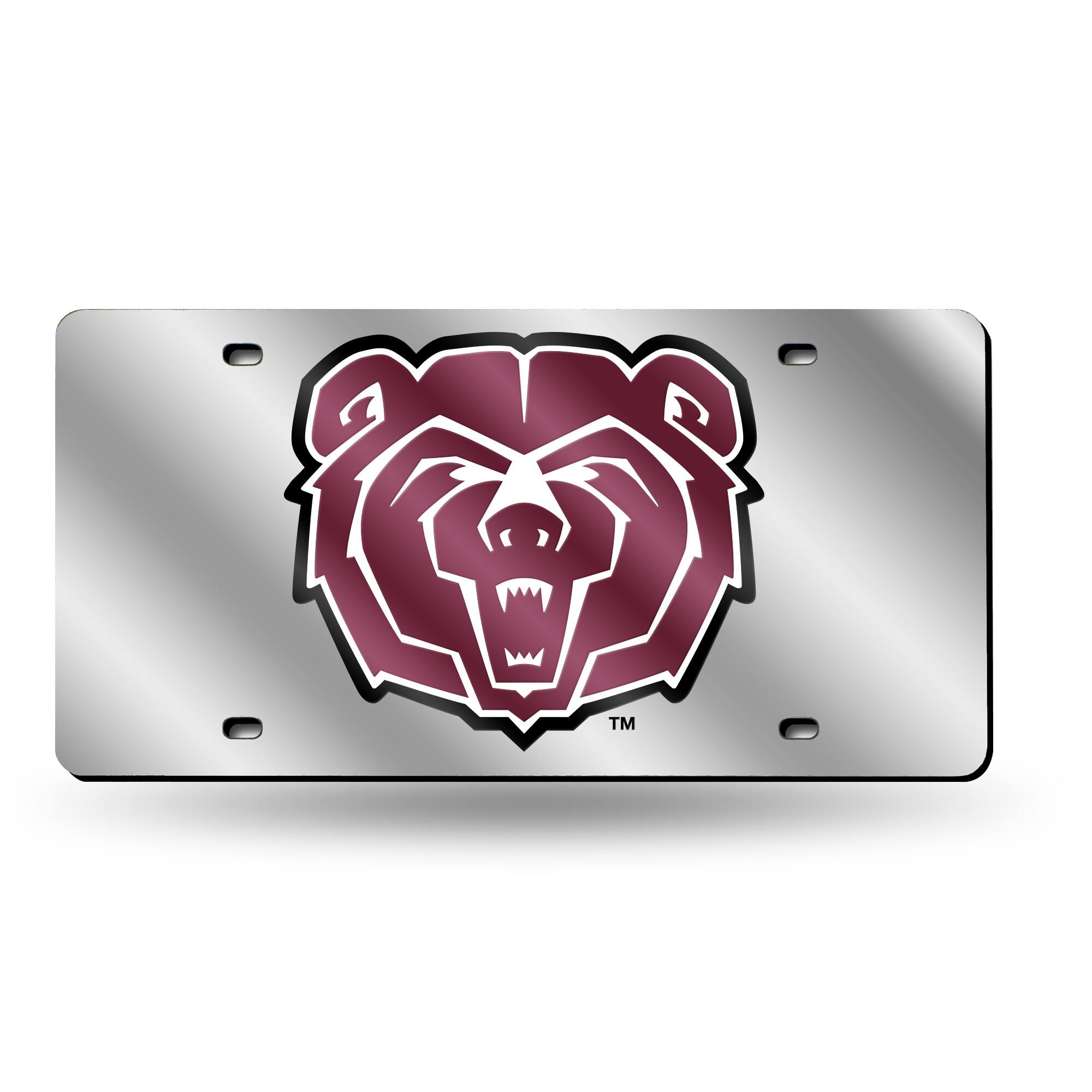 Missouri State Bears Acrylic License Plate Laser Tag