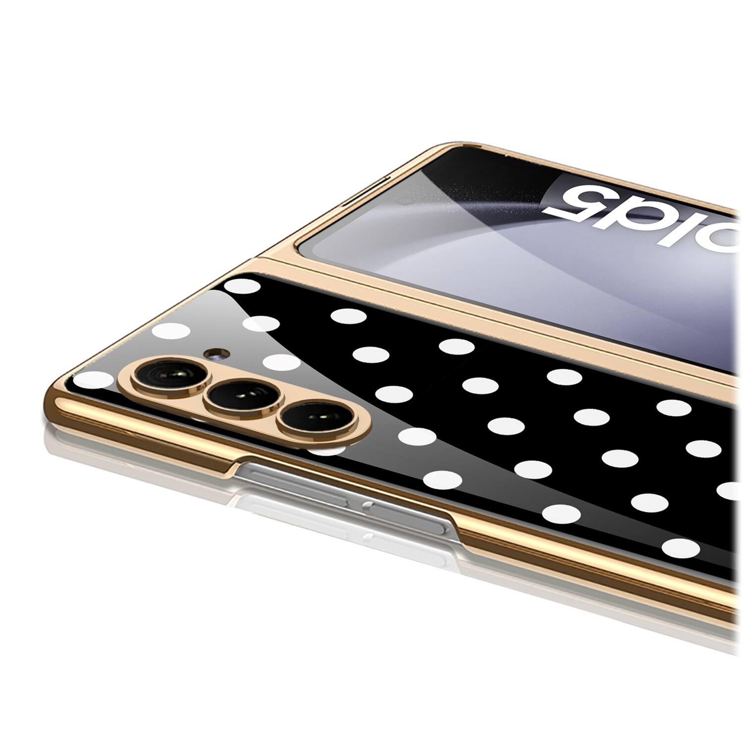 Alt View 16. SaharaCase - Marble Series Case for Samsung Galaxy Z Fold5 - Black/White.