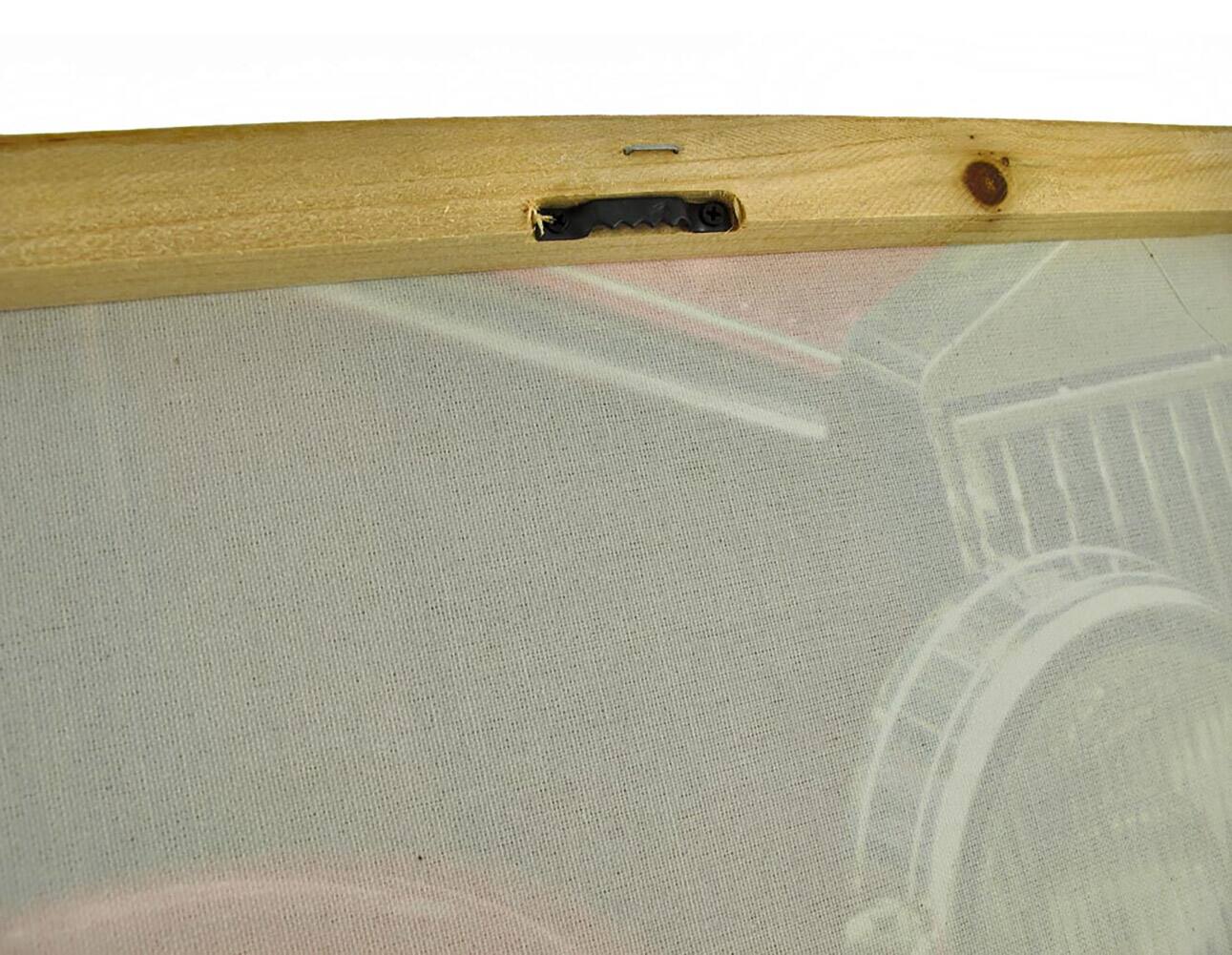 Alt View 2. Zeckos - Pair of Classic Cars Printed Canvas Wall Hangings - Multicolored.