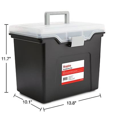 Staples  
Premium File Box  
11.7" x 10.1" x 13.8"