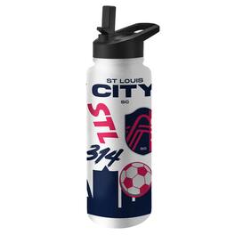 Logo Brands - St. Louis City SC 34oz. Quencher Bottle - White