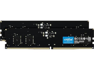 Crucial 64GB (2 x 32GB) DDR5 5600 (PC5 44800) Memory (Desktop Crucial 64GB (2 x 32GB) DDR5 5600 (PC5 44800) Memory (Desktop