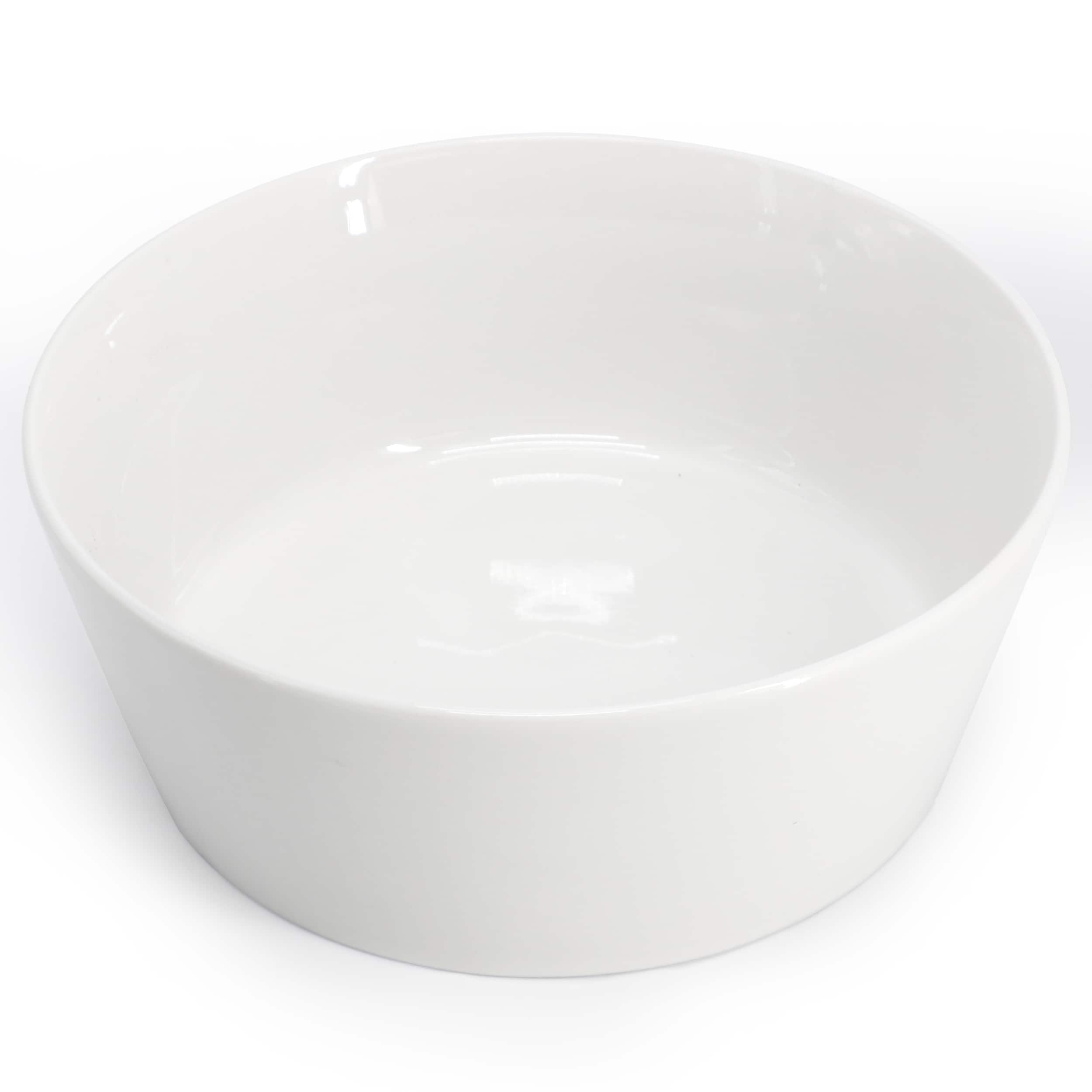 Gibson - Home 2 Piece 6.75 Inch Round Fine Ceramic Side Bowl Sets - White - Thumbnail 2