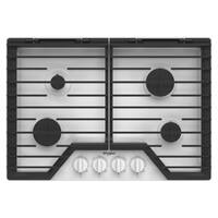 Whirlpool - 30" Built-In Gas Cooktop with EZ-2-Lift Hinged Cast-Iron Grates - White - Front_Zoom