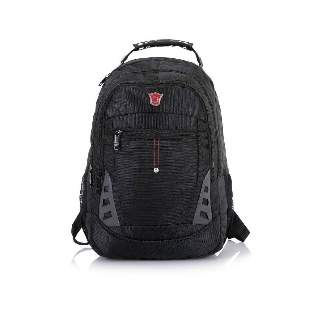 Angle. DUKAP - Precision  Executive Backpack for Laptops up to 15.6''-Inches - BLACK.