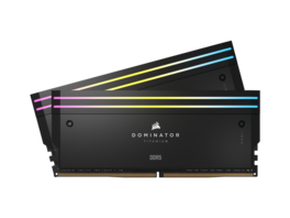 Refurbished - CORSAIR Dominator Titanium 32GB (2 x 16GB) DDR5 6000 (PC5 48000) Desktop Memory Model CMP32GX5M2B6000C30 - Black