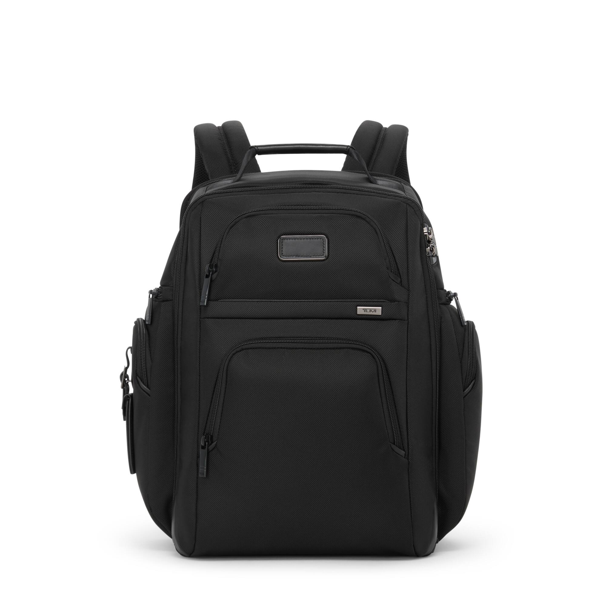 Front. TUMI - Alpha Brief Pack Backpack - Black.