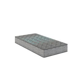 Glintex - 7" Medium Twin XL Foam Core Mattress with TruComfort Support Core, Pressure Relief, Durable Construction - Grey+Blue